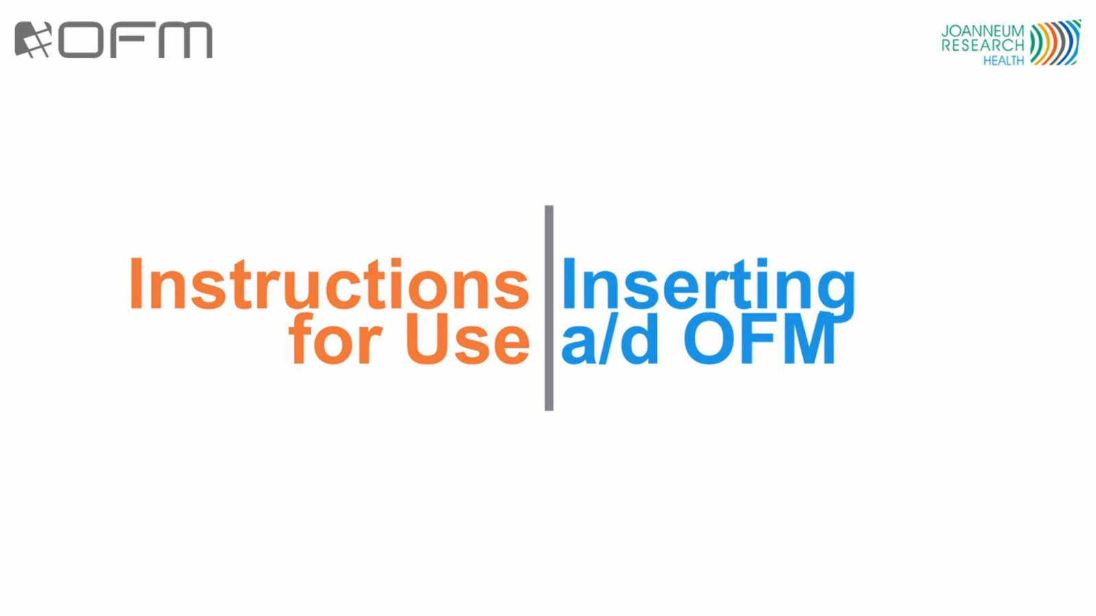 Inserting a/d OFM